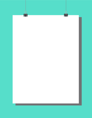 mockup posterのイラスト素材