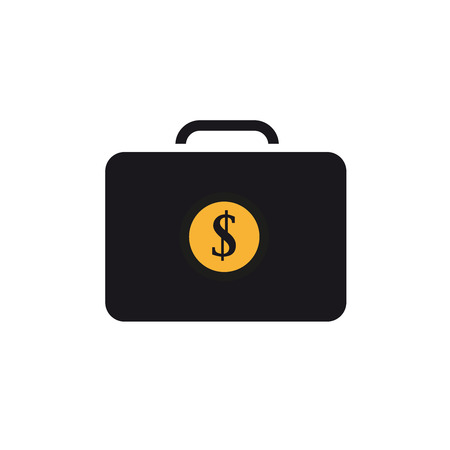 Suitcase with money iconのイラスト素材