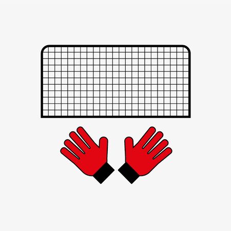 football goalkeeper iconのイラスト素材