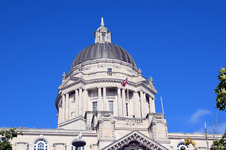 The Port of Liverpool Building (formerly Mersey Docks and Harbour Board Offices, more commonly known as the Dock Office) is a Grade II* listed building in Liverpool, England. It is located at the Pier Head and, along with the neighbouring Royal Liver Builのeditorial素材