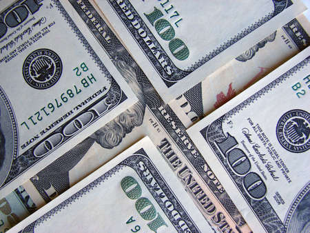 dollars banknotes の写真素材