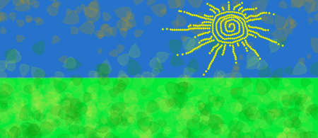 cartoon lanscapeの写真素材