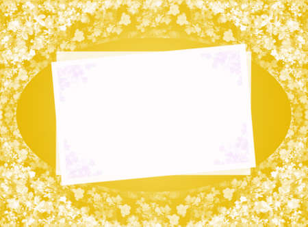 invitation blank yellowの写真素材