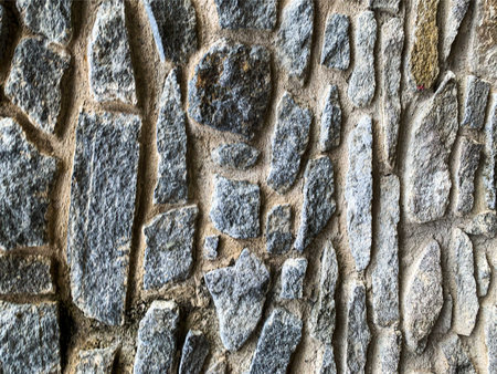 Old stone wall backgroundの写真素材