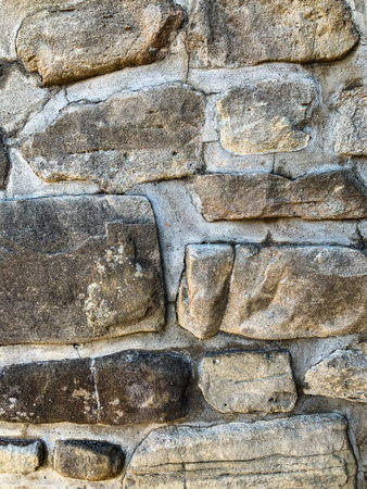 Old stone wall backgroundの写真素材