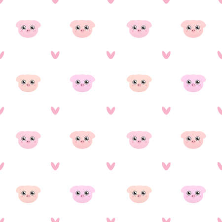 cute pattern for kids with pigsの写真素材