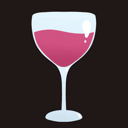 a glass of red wineの写真素材