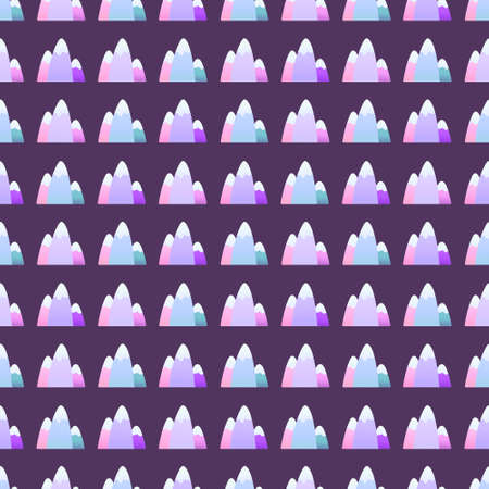 cute pattern with colorful mountainsの写真素材