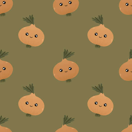 cute onion pattern for kidsの写真素材