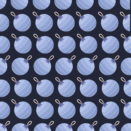 winter pattern with christmas toys