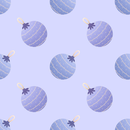 winter pattern with christmas toysの写真素材