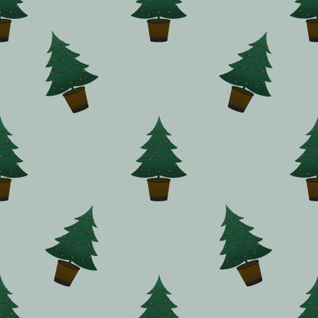 baby pattern - cute christmas treeの写真素材