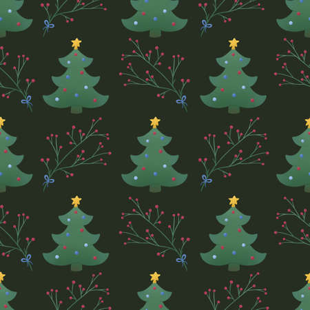baby pattern - cute christmas treeの写真素材