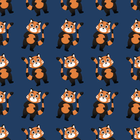baby pattern - cute red pandaの写真素材