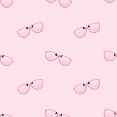 cute summer pattern for kids - kids sunglasses on pink backgroundの写真素材