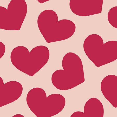 Vector hearts pattern background. Perfect for fabric, scrapbooking, wallpaper projects.のイラスト素材