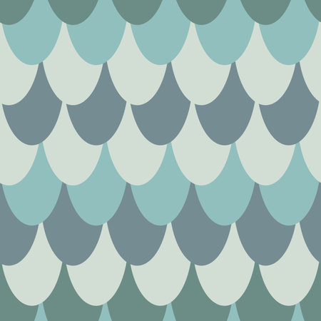 Vector geometric ovals pattern in green pastel colours. Perfect for fabric, scrapbooking, and wallpaper projects.のイラスト素材