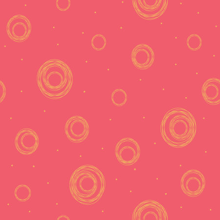 Vector circles seamless pattern background. Perfect for fabric, scrapbooking, and wallpaper projects.のイラスト素材