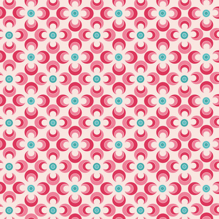Vector geometric abstract seamless pattern background. Perfect for fabric, scrapbooking and wallpaper projects.のイラスト素材