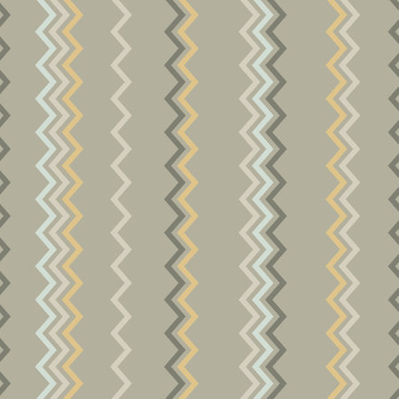 Vector zigzag grey pastel repeating pattern background.のイラスト素材