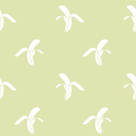 Vector abstract tropic bananas repeating pattern background.のイラスト素材