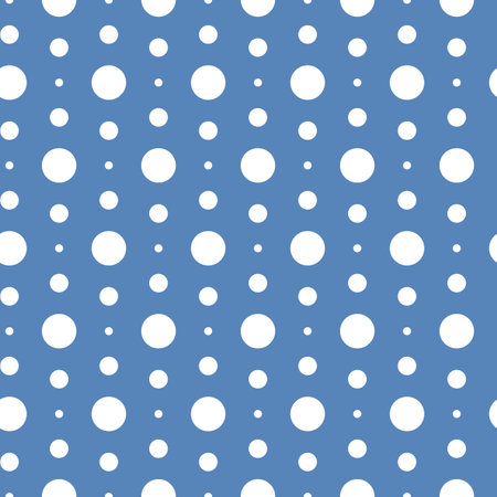 Vector white polka dots pattern background. Perfect for fabric, scrapbooking, wallpaper projectsのイラスト素材