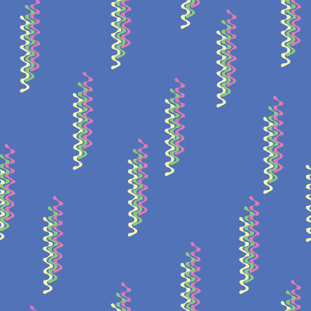Vector multicolored zigzag figures pattern background. Perfect for fabric, scrapbooking, wallpaper projectsのイラスト素材