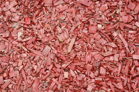 Wood texture. Wood mulch for garden. Wood texture.の写真素材