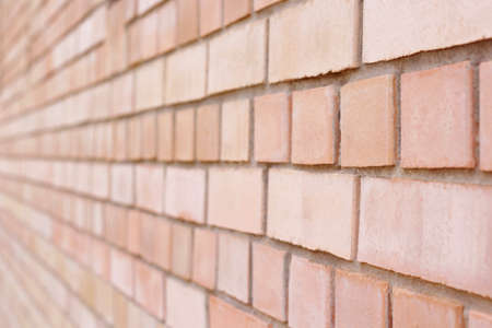 Red brick wall of industry building construction