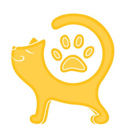 illustration of the cute ginger catのイラスト素材