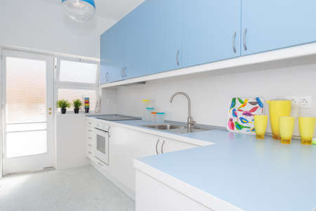 Clean and fresh kitchenの写真素材