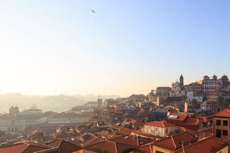 January 4, 2015: Porto Skyline on a winter sunny morning. Porto, Portugalのeditorial素材