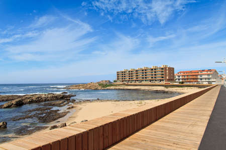 August 28, 2012:  One of the most beautiful beach spots of Perafita. Praia do ParaÃ­so, Perafita, Porto, Portugalのeditorial素材
