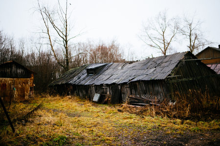 residential wooden housesのeditorial素材