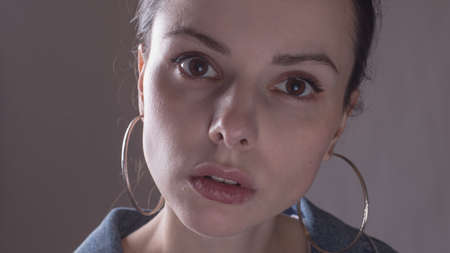 beautiful woman portrait close up