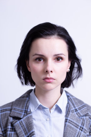 woman manager in office suit, formal dress code. high quality photo