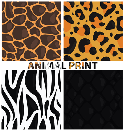 Animal print. Animal texture. Animal patternのイラスト素材