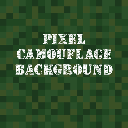 Vector Pixel Camouflage Backgroundのイラスト素材