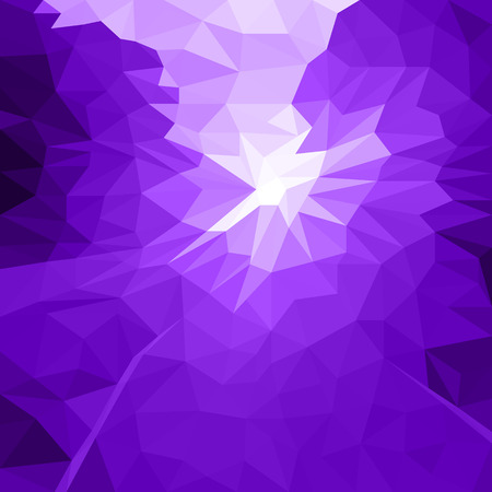 Vector Abstract Purple Background of Flash or Light. Geometric Fond with Blur Effect. Illustration of Futuristic Fond in LowPoly Style. Tech Template. Tech backdrop. Concept for Graphic Designのイラスト素材