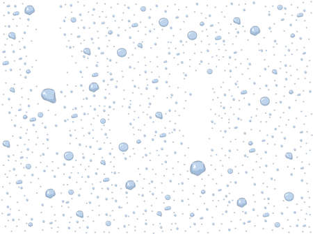 Raindrops on glass with transparent background seamless pattern vector illustrationのイラスト素材