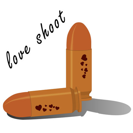 Cupid's bullets of love vector illustrationのイラスト素材