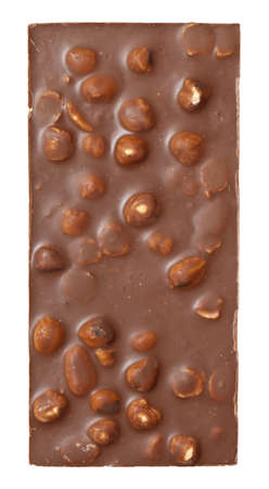 chocolate with hazelnutsの写真素材