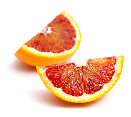 red orange close up on white background
の写真素材