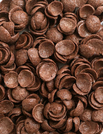 chocolate cornflakes backrgoundの写真素材