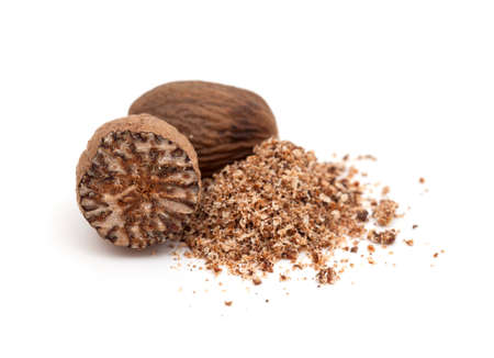 nutmeg isolated on white