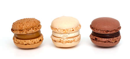 three macaroonsの写真素材