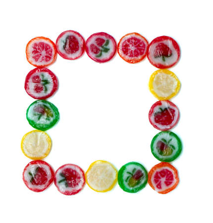 colorful candies frame
