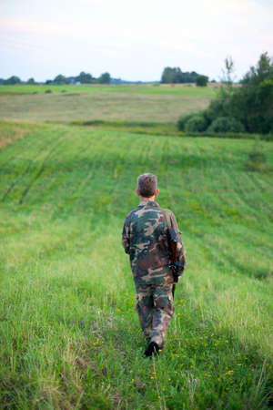 Hunter during the hunting season