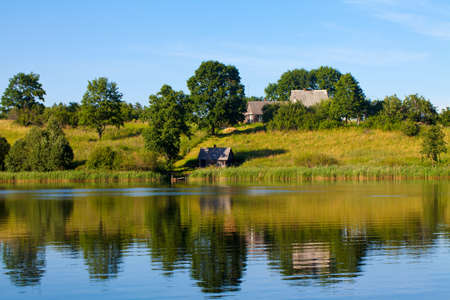 beautiful lake viewの写真素材