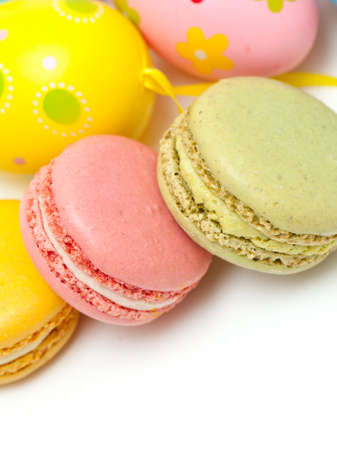 macarons and Easter eggs